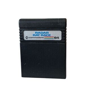 Commodore 64 Radar Rat Race Video Game Cartridge Clean Vintage